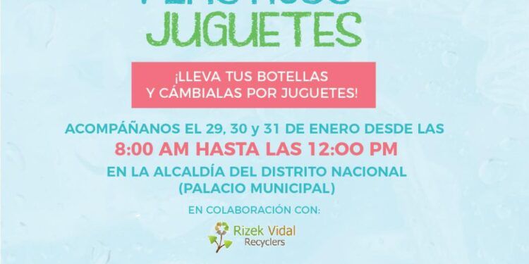 ADN efectuará cambio de plásticos por juguetes desde sábado 29 al domingo 31 próximo