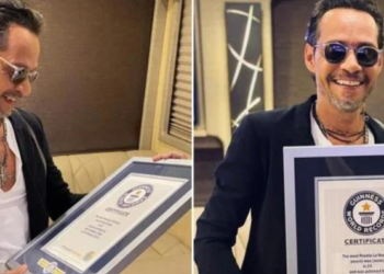 Marc Anthony recibe su tercer Récord Guinnes