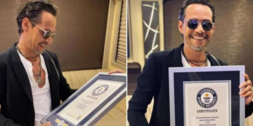 Marc Anthony recibe su tercer Récord Guinnes