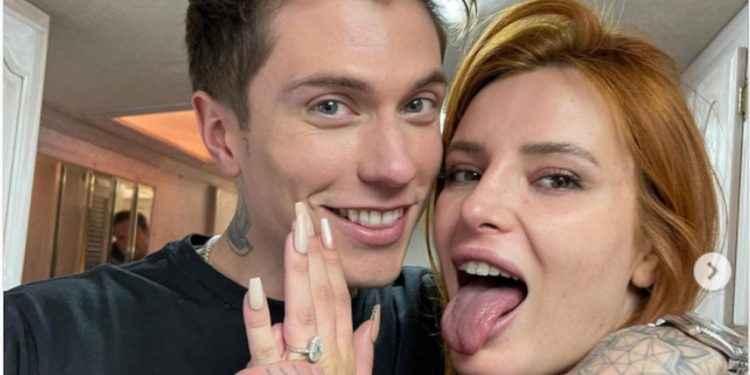 Bella Thorne anunció su compromiso con el cantante que conoció en redes sociales