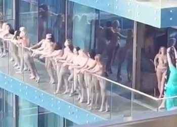 Escándalo en Dubái: varios detenidos por un video con decenas de mujeres desnudas en un balcón