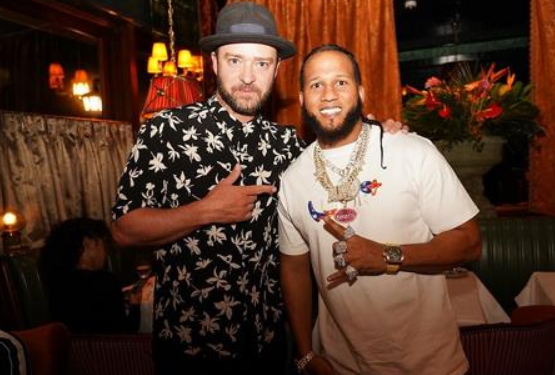 El Alfa publica foto junto a Justin Timberlake, recibe cientos de felicitaciones y otros atizan fuego con Rochy RD