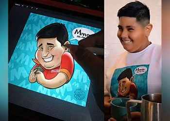 Caricatura del niño Oxxo pone el talento de Luigi Cabrera ante los ojos de toda Latinoamérica