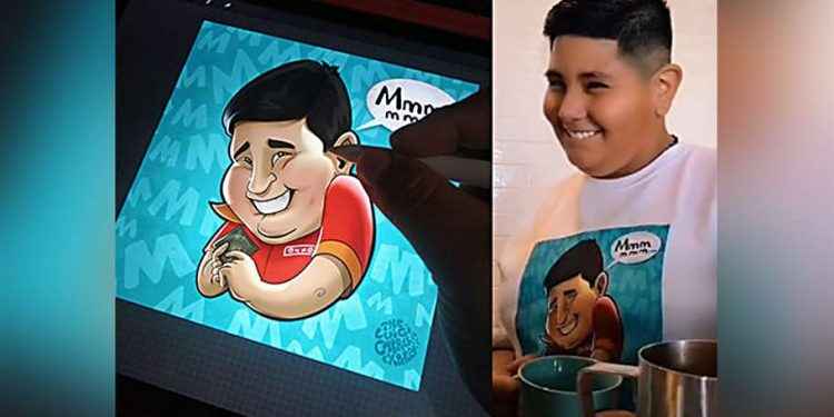 Caricatura del niño Oxxo pone el talento de Luigi Cabrera ante los ojos de toda Latinoamérica