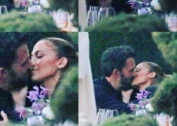 ¡Es oficial! JLo y Ben Affleck son captados dándose un apasionado beso