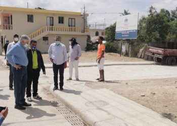 Eduardo Estrella realiza supervisión obras San Francisco de Jacagua y Santiago Oeste