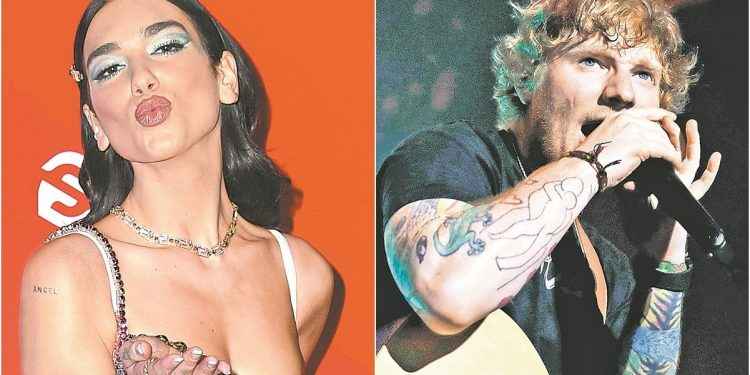 Dua Lipa desbanca a Ed Sheeran como artista británica más escuchada en 2020