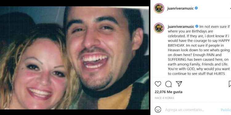“Deseo darte felicidad y alegría”: así recordó Juan a su hermana Jenni Rivera en su cumpleaños