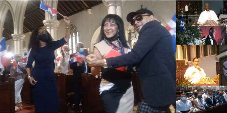 Dominicanos bailaron y corearon merengues de Johnny Ventura en iglesia episcopal del Alto Manhattan