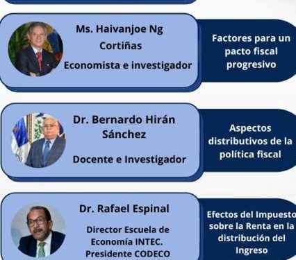 FCES-UASD presenta panel sobre pacto fiscal