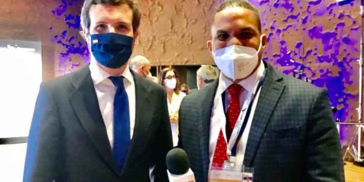 Presidente del PP Pablo Casado expresa confianza en la recuperación de la economía de la RD