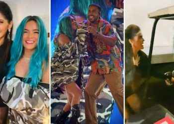 Karol G y Ana Bárbara: qué hacían las cantantes tras el concierto de Aventura