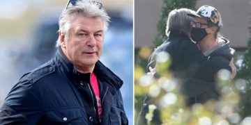 Así fue el emotivo encuentro de Alec Baldwin con el esposo de Halyna Hutchins