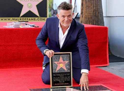 Alejandro Sanz inaugura su estrella en Hollywood: «Llega en el momento justo»