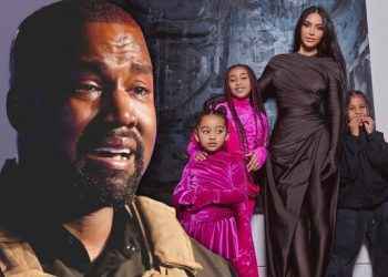 Kim no deja a Kanye entrar en su casa