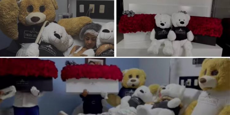 Yailin recibe regalos de Anuel AA mientras se recupera de cirugía