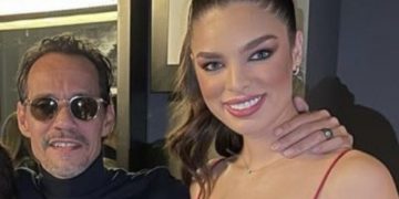 El romántico momento en pleno concierto de Marc Anthony y la virreina universal, de 22 años