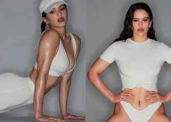 Kim Kardashian eligió a Rosalía para el lanzamiento de su nueva colección de ropa interior