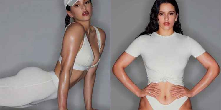 Kim Kardashian eligió a Rosalía para el lanzamiento de su nueva colección de ropa interior