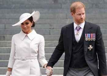 Enrique y Meghan centran la atención en misa del jubileo sin Isabel II