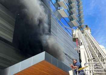 Incendio en el Brickell City Centre en Miami