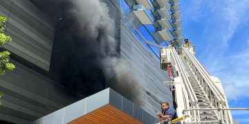 Incendio en el Brickell City Centre en Miami