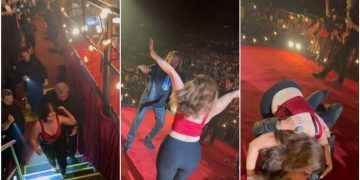 Vea lo que le hizo una fan al cantante de Maná en pleno show