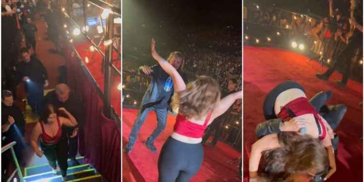 Vea lo que le hizo una fan al cantante de Maná en pleno show