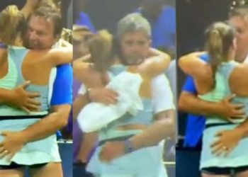 Polémica por el accionar del padre y el entrenador de jugadora de 16 años durante un festejo en el US Open