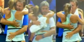 Polémica por el accionar del padre y el entrenador de jugadora de 16 años durante un festejo en el US Open