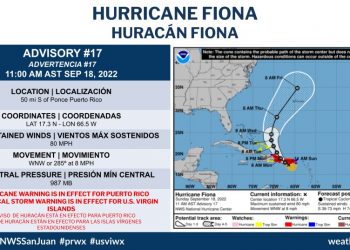 Puerto Rico se queda sin suministro eléctrico por el huracán Fiona