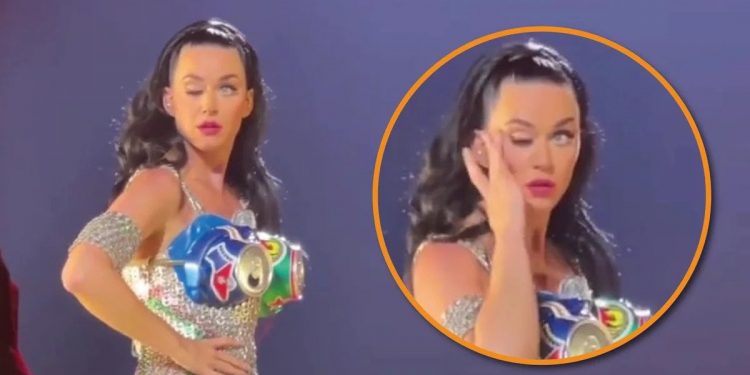 A Katy Perry se le cayó uno de sus párpados y generó preocupación entre sus fans