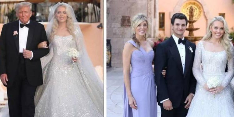 La hija menor de Donald Trump, Tiffany, se casó con el multimillonario
