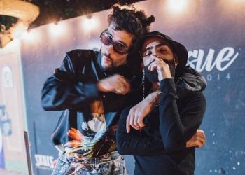 Bad Bunny y Arcángel encienden zona de San Juan para la grabación de un video