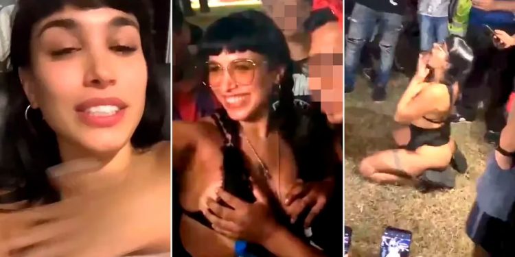 Vende sexo virtual, convocó a sus fans en un parque y sorteó tres cupos para una noche de lujuria con transmisión en vivo