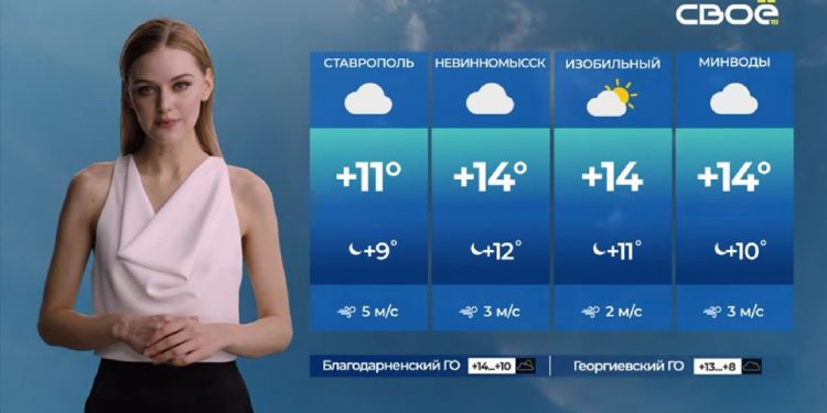 Un medio ruso presenta a una chica del tiempo impulsada con inteligencia artificial (VIDEO)