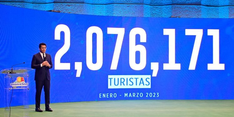 RD rompe récord de llegada turistas en primer trimestre 2023 con más de 2 millones