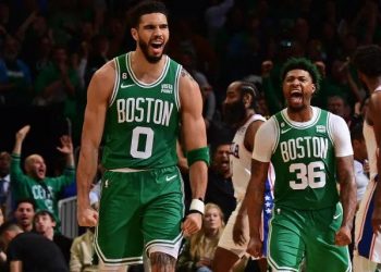Boston Celtics mandan de vacaciones a los 76ers con brillante tarde de Jayson Tatum