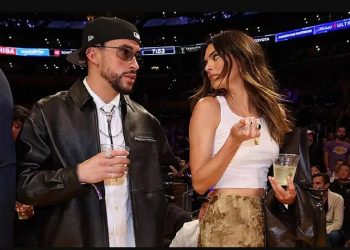 Kendall Jenner y Bad Bunny mostraron su amor «en primera fila» de la NBA