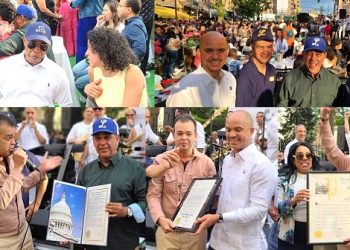 Dominicanos celebran en el Alto Manhattan “Día del Padre en EUA” junto al alcalde Adams