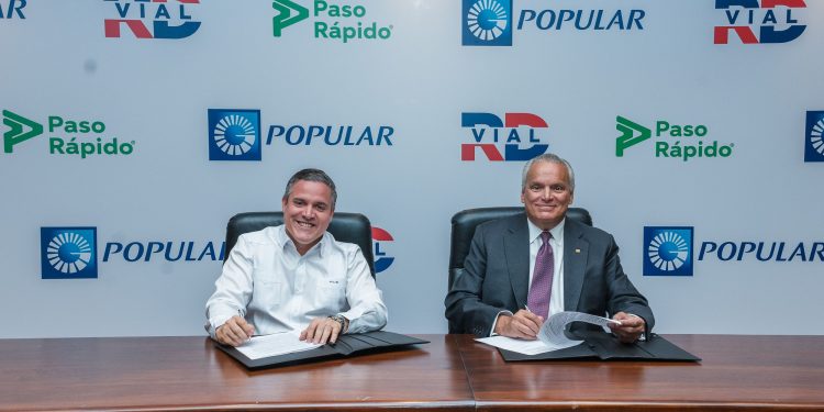 Popular y RD VIAL ofrecerán las recargas del servicio de “Paso Rápido” en canales digitales y oficinas