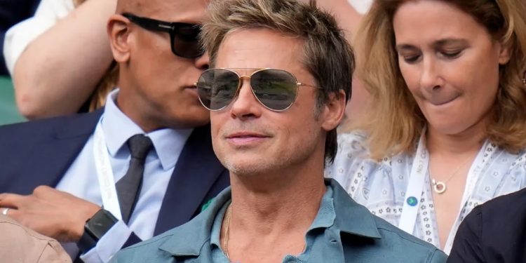 La presencia de Brad Pitt en la final de Wimbledon revolucionó las redes sociales