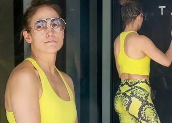 Jennifer Lopez insultó a un paparazzi en la puerta de un gimnasio