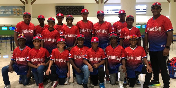 Selección nacional RD viaja hoy al Mundial U12 de béisbol en Tainán