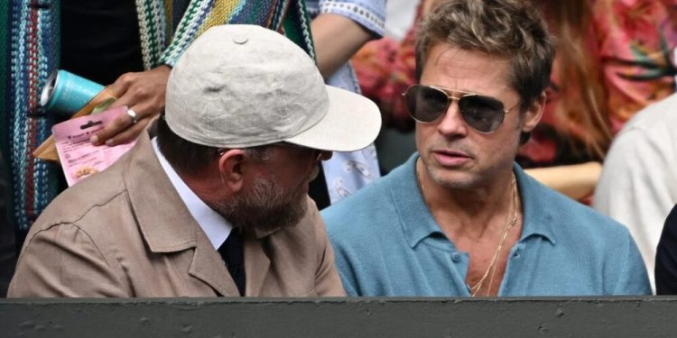 La presencia de Brad Pitt en la final de Wimbledon revolucionó las redes sociales