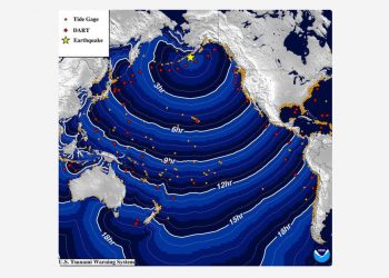 Alerta de tsunami tras un terremoto de magnitud 7,2 frente a la costa de Alaska