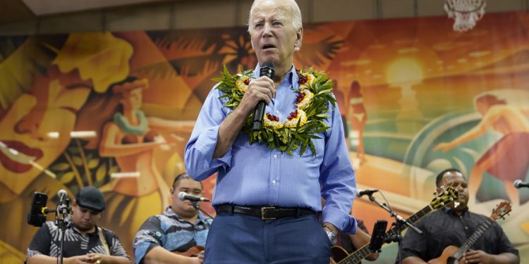 Biden compara los incendios en Hawái con un fuego en la cocina de su casa (VIDEO)