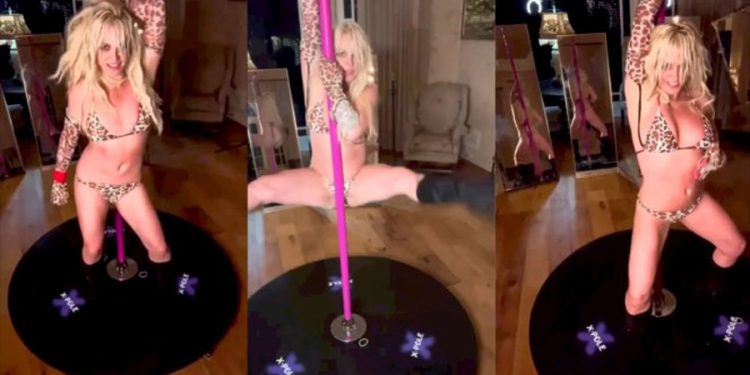 Britney Spears volvió a compartir un video haciendo ‘pole dance’ 