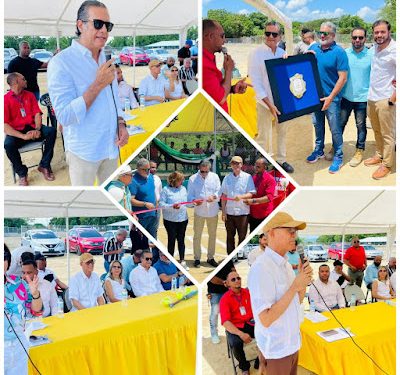 El Grupo Núñez dona un play de softbol y un parque comunitario en Las Lavas de Villa González