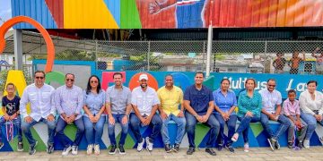 Roberto Ángel inaugura “Paseo de los Colores” en Nagua; más de mil metros cuadrados de arte público